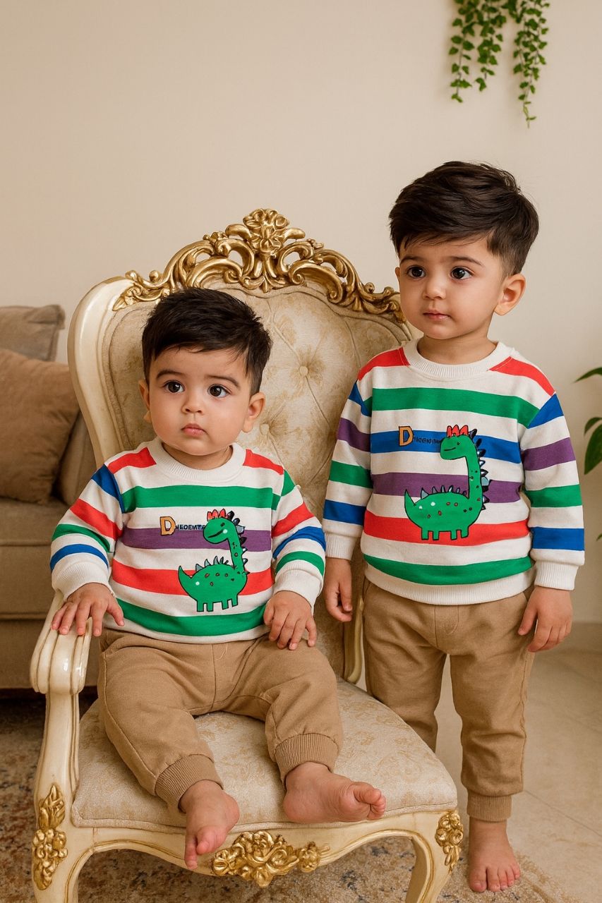 بلوزشلوار پسرانه دایناسور سایز40کد1127