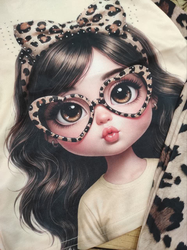 بلوز شلوار دخترانه بچگانه پلنگی کد 1062